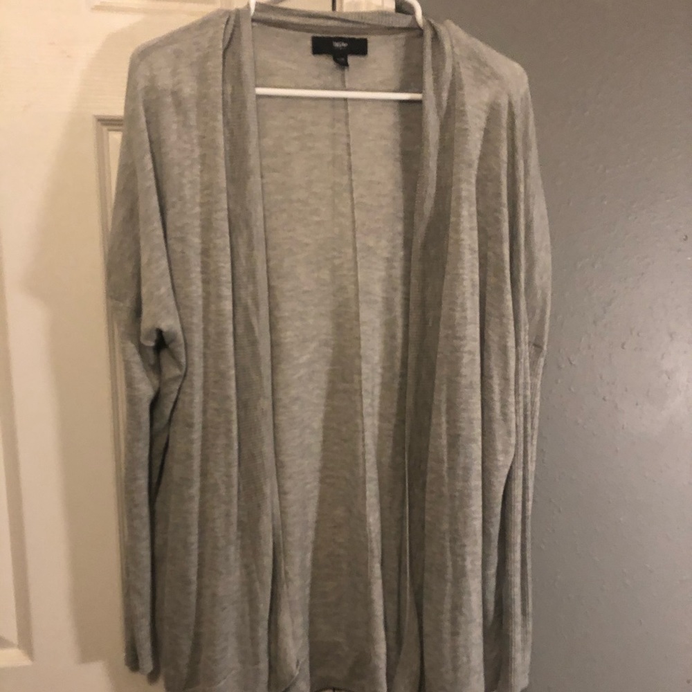 Gray cardigan